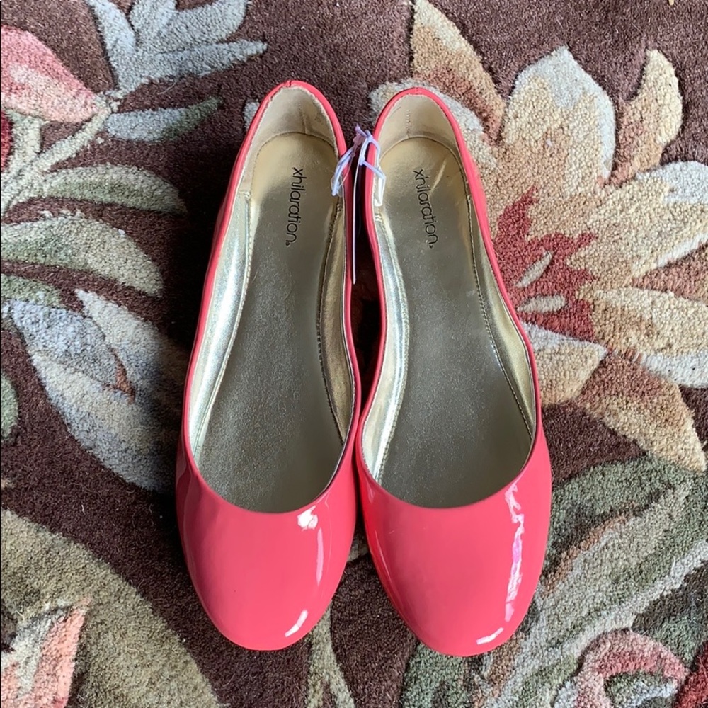 Pink ballet flats